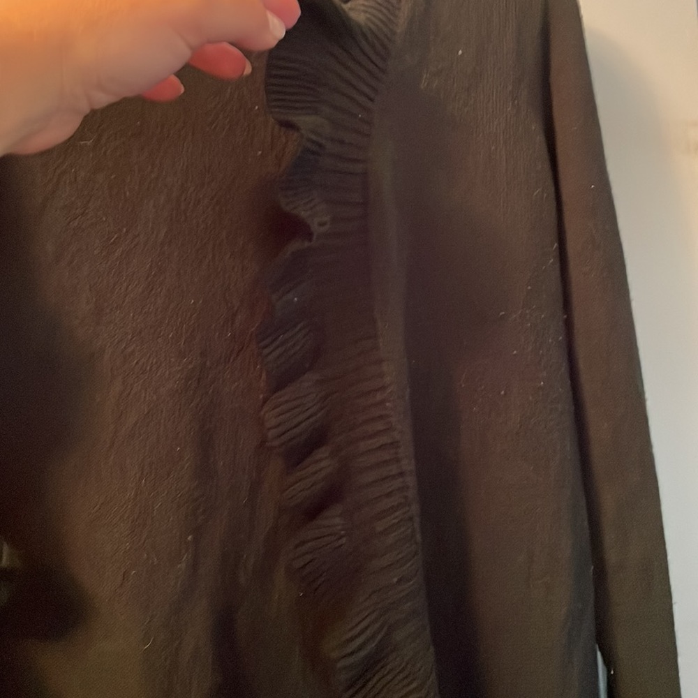 Alloy Ruffle Trim Cardigan - Picture 2 of 6
